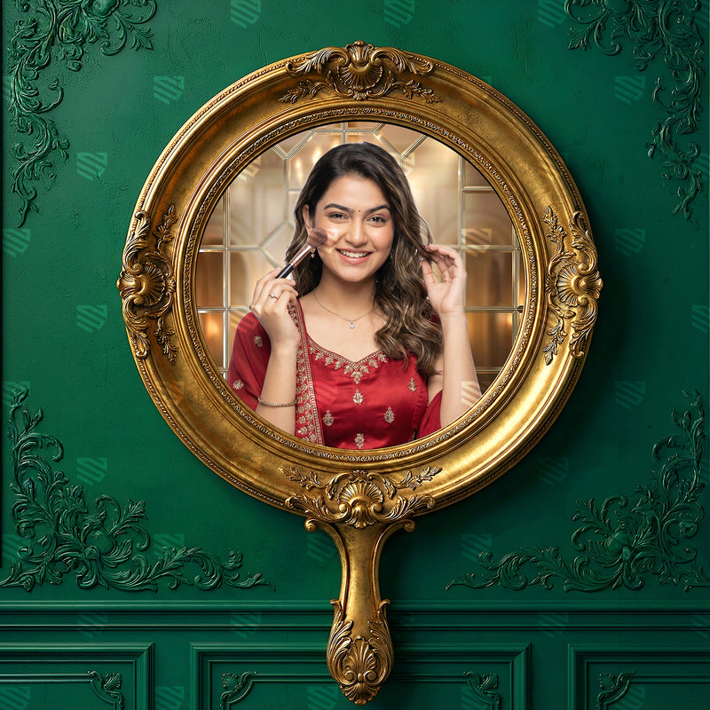Gold Mirror Open Frame Studio Photography Backdrop