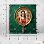 Gold-themed open frame background for creative photoshoots