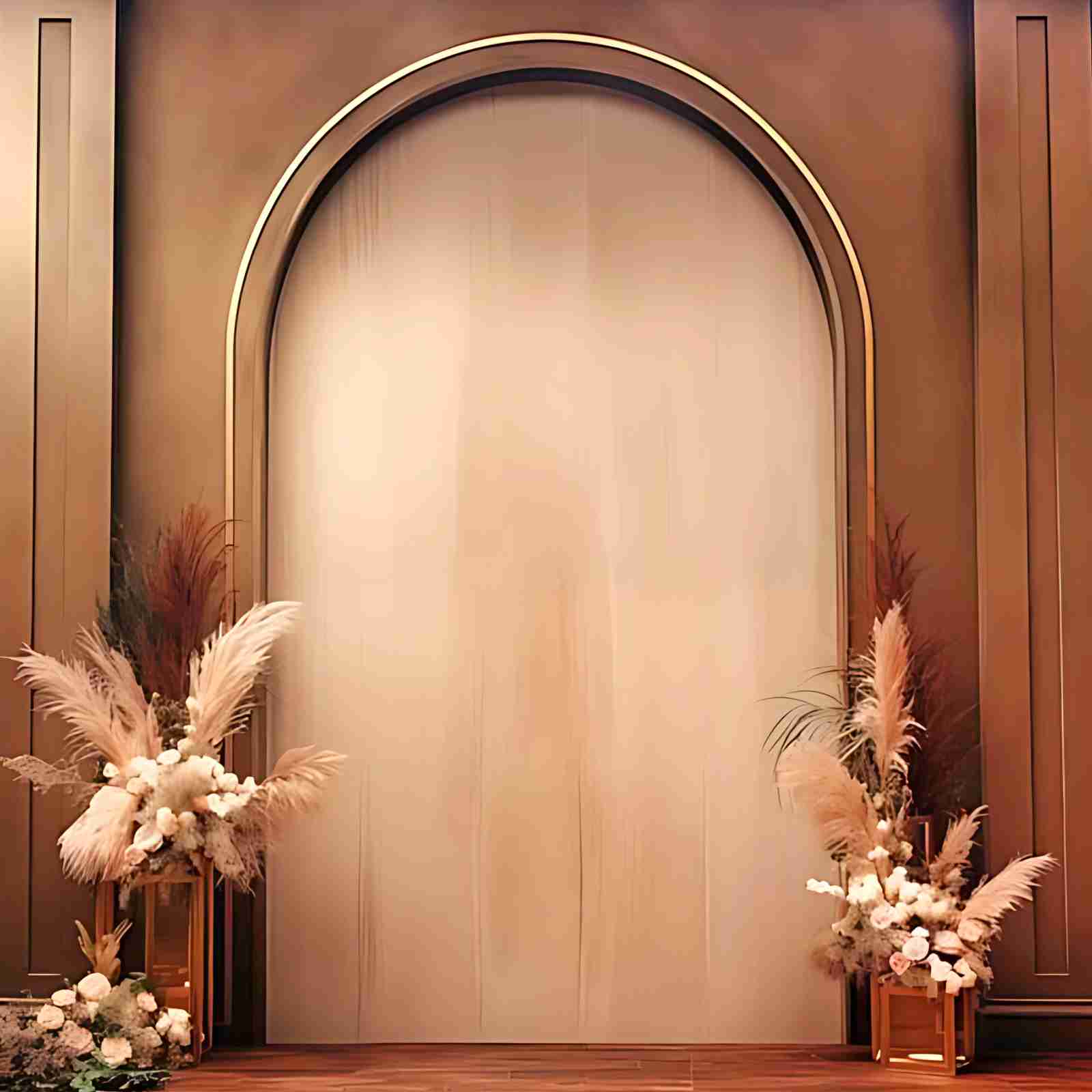 Golden Arch Floral Elegance