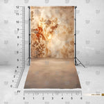 Decorative golden backdrop for fashion shoots