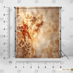 Golden blossom background for portrait photography