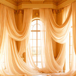 Golden Draped Elegance Backdrop