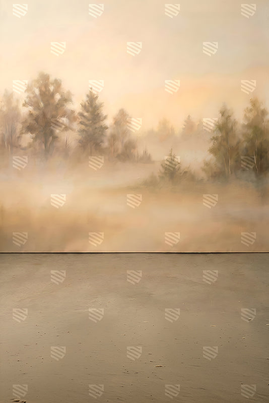 Golden Forest Scene