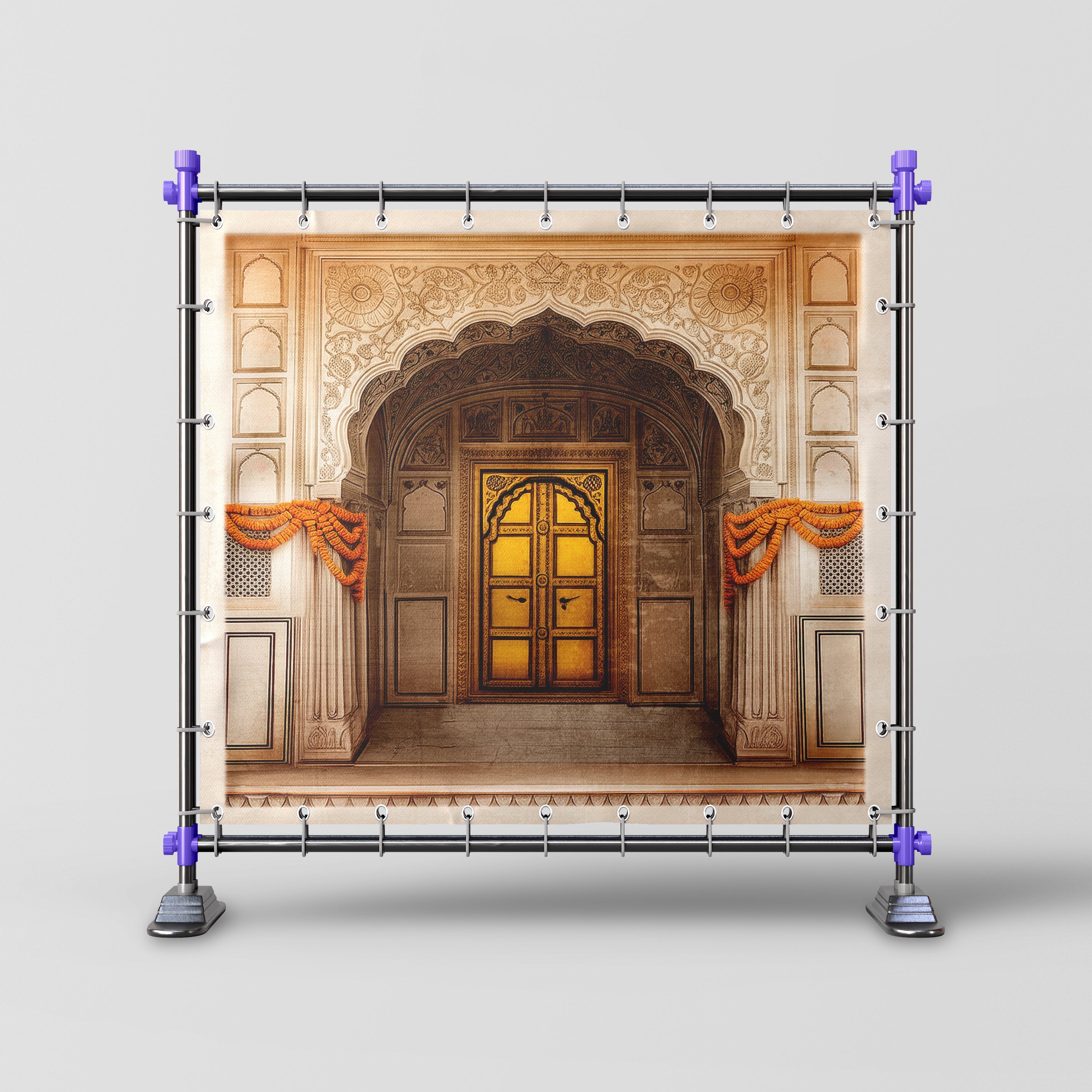 Golden Grace – Royal Entrance with Marigold Charm