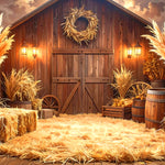 Golden Harvest Barn Backdrop