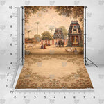 Golden Hour Courtyard Show Stopper studio backdrop