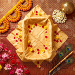 Golden Vastra Ritual Newborn Baby Photography Backdrop