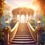 Golden Garden Pavilion Backdrop