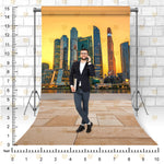 Golden Skyline Studio Background