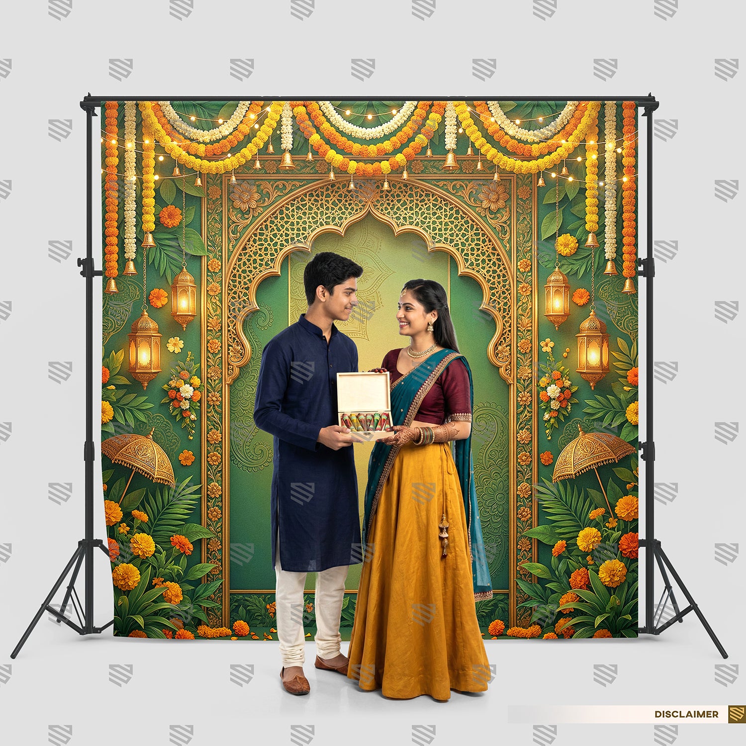 Golden Marigold Celebration Frame