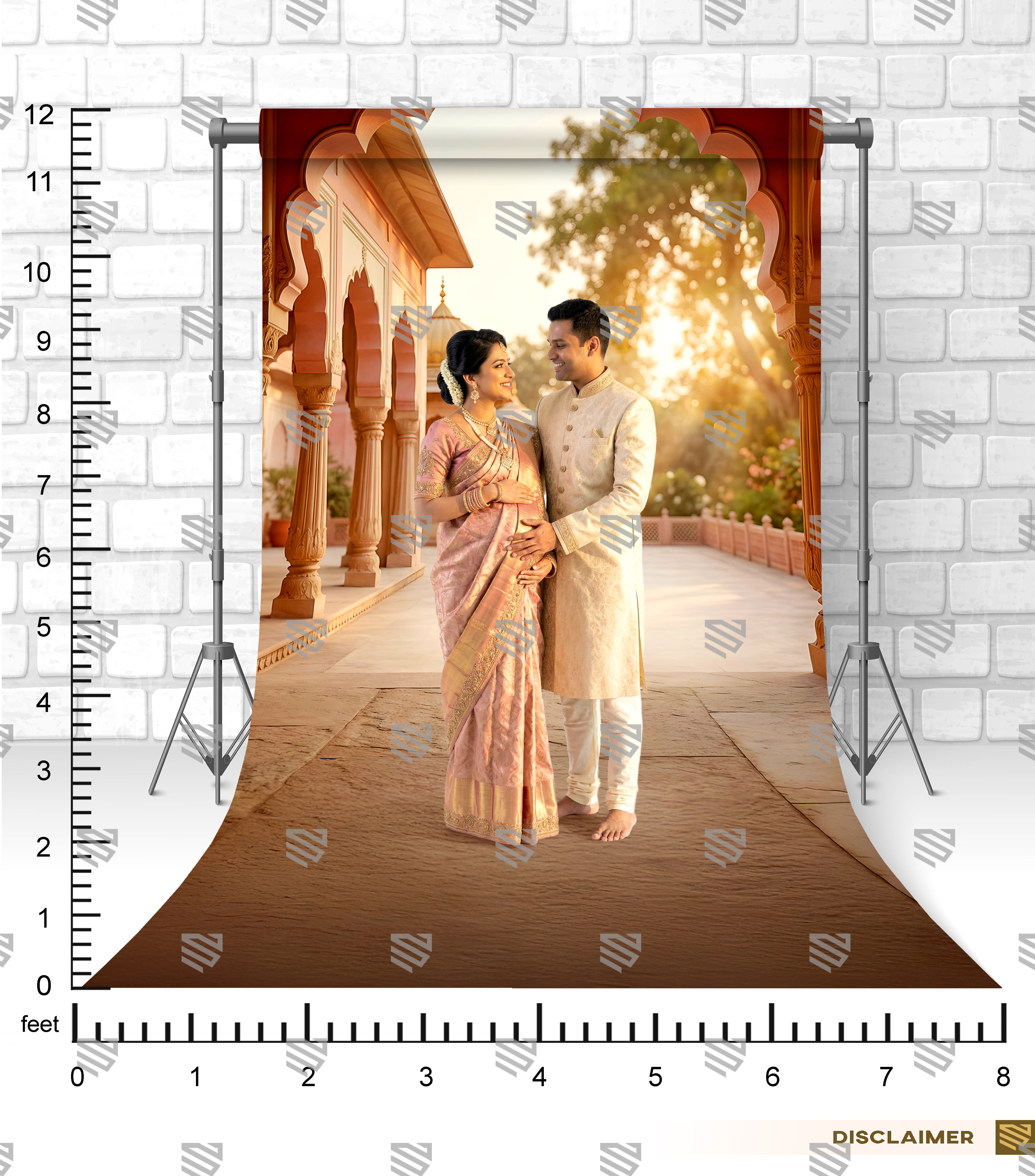 Golden Palace Courtyard - Maternity Backdrop