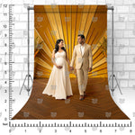 Golden Sunburst Stage Maternity Backdrop