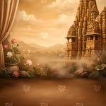 Sacred Temple Serene Vista Backdrop