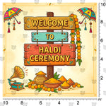 Haldi Celebration Backdrop