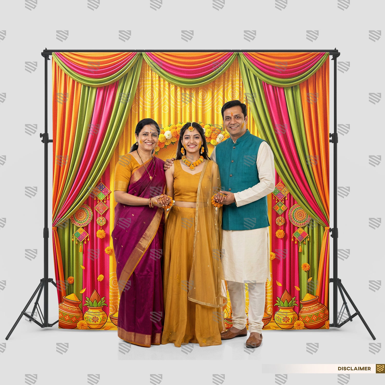 Haldi Ceremony Floral Elegance