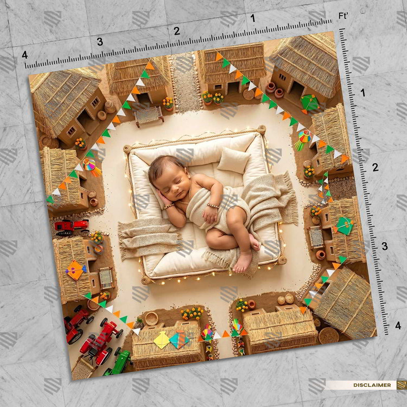 Harvest Village Retreat Newborn Baby Photography Backdrop