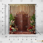 Heirloom Timber Entrance backdrop for fashion photoshoots
