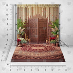 Heirloom Timber Entrance photography backdrop by BackdropIndia
