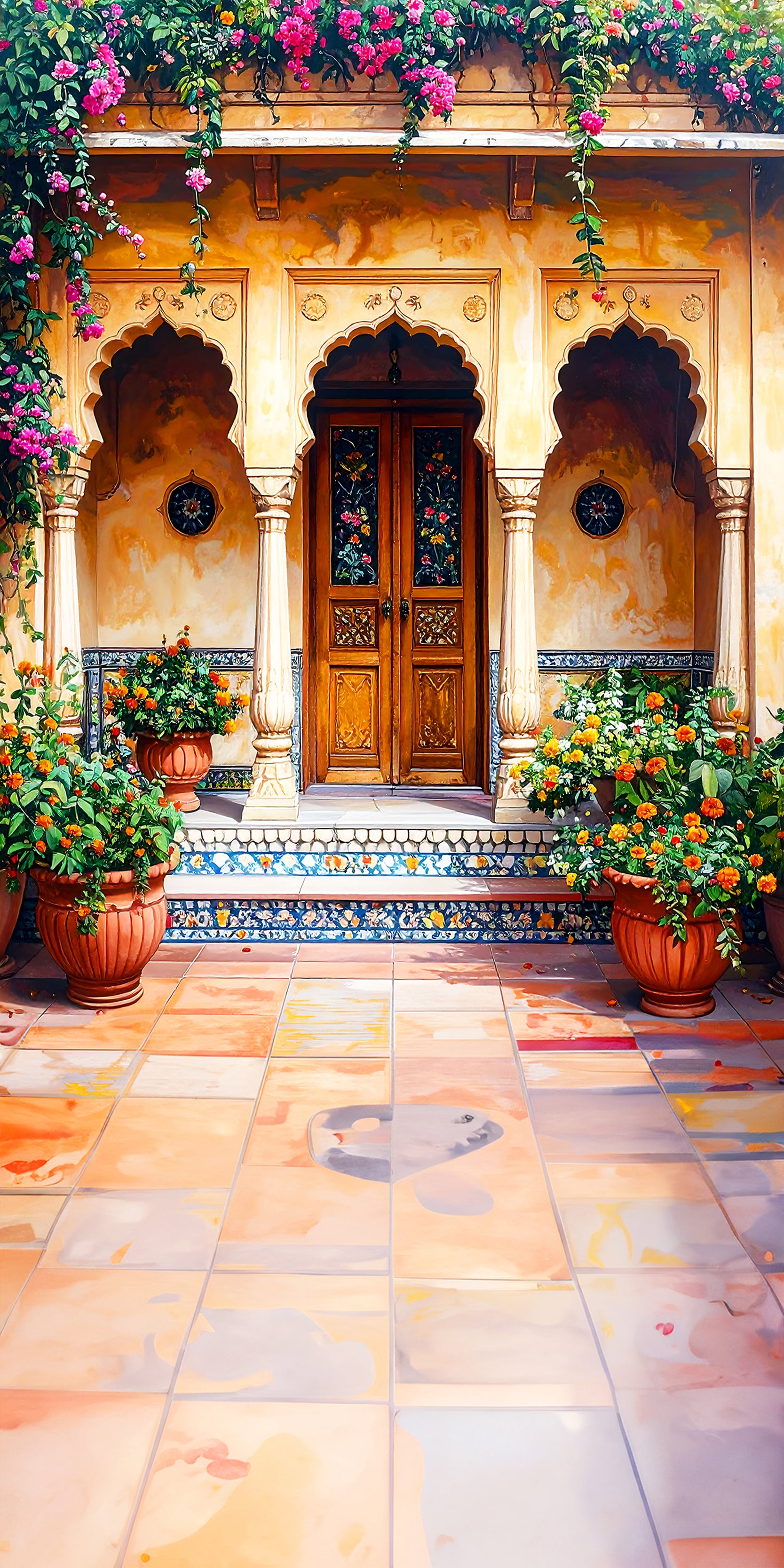 Heritage Courtyard – Blossoms of Tradition & Charm