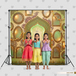 Green Mirror Mandap Backdrop
