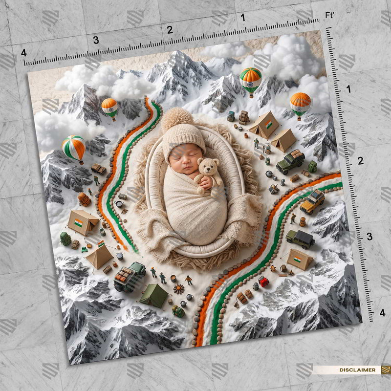 Himalayan Unity Expedition Newborn Baby Photography Backdrop