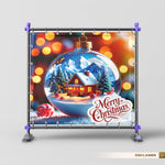 Cozy Cabin Holiday Backdrop