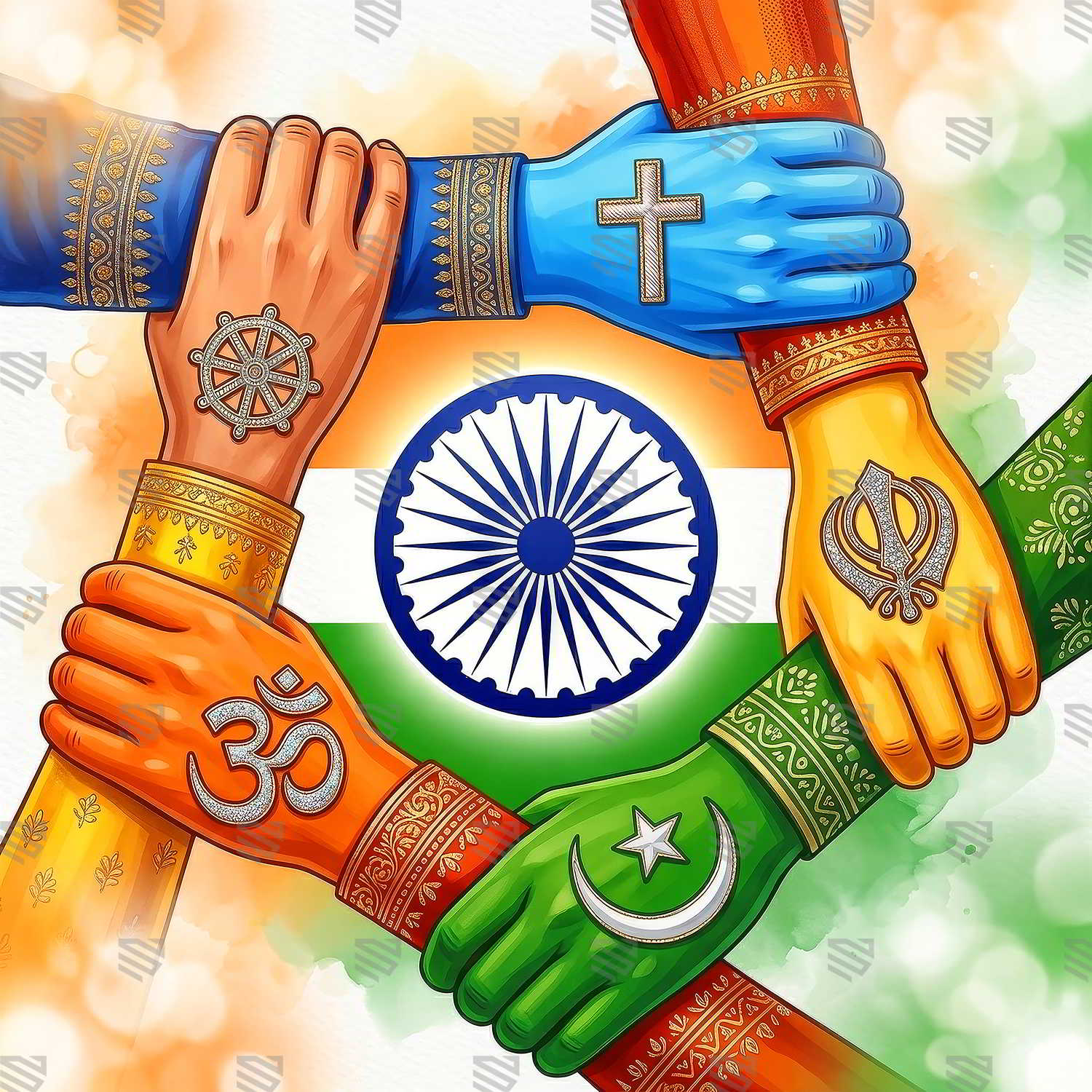 Hum Sab Ek Unity in Diversity Backdrop