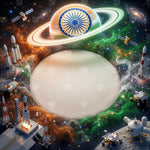 Newborn ISRO Theme Photography Backdrop