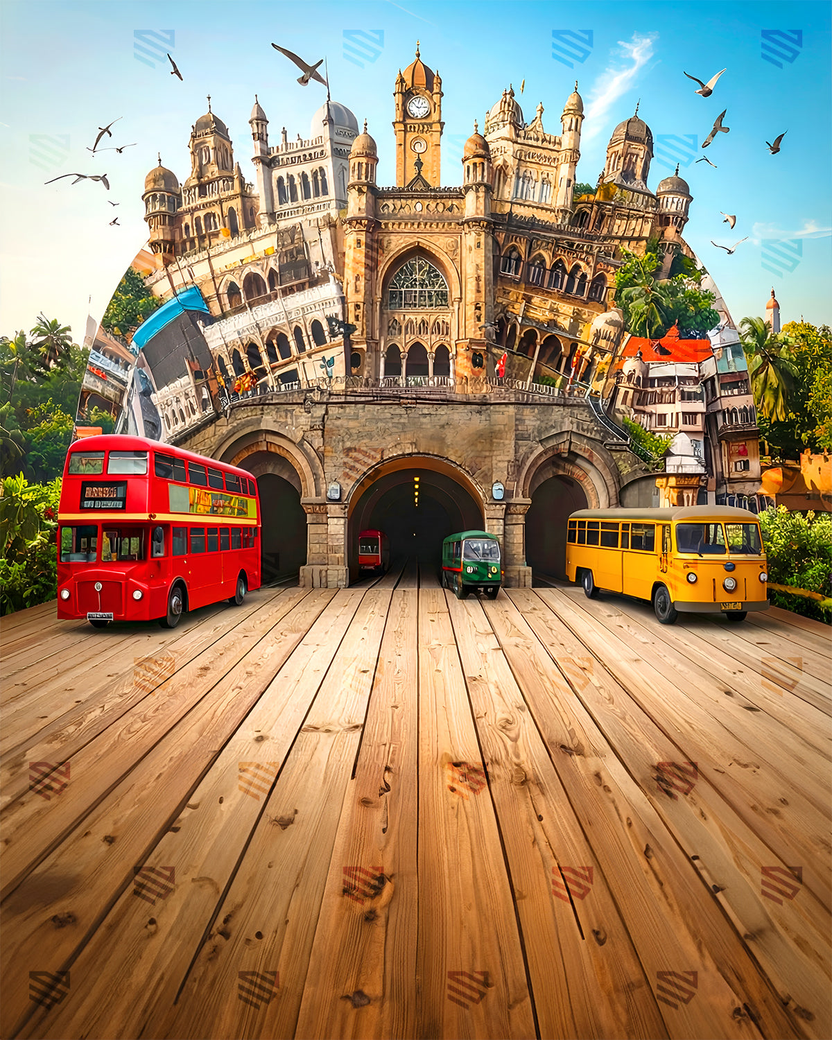 Iconic Cityscape Journey