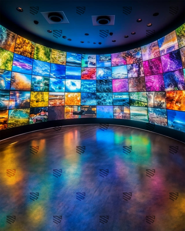 Immersive Digital Video Wall - Podcast Backdrop