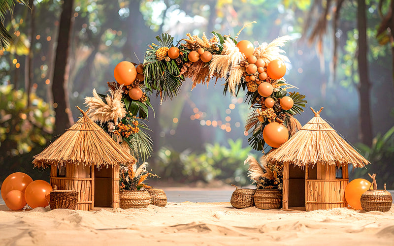 Island Bliss Setup - Baby photoshoot Backdrop