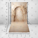 Ivory archway-inspired background for portrait photography