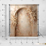 Ivory Pampas Archway photography backdrop for studio shoots