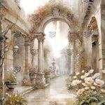 Ivory Palace Atrium Photography Backdrop