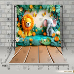 Jungle Kids Backdrop