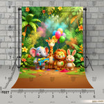Baby Jungle Carnival Backdrop