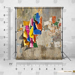 Kaleidoscope Fabric Art backdrop for fashion photoshoots