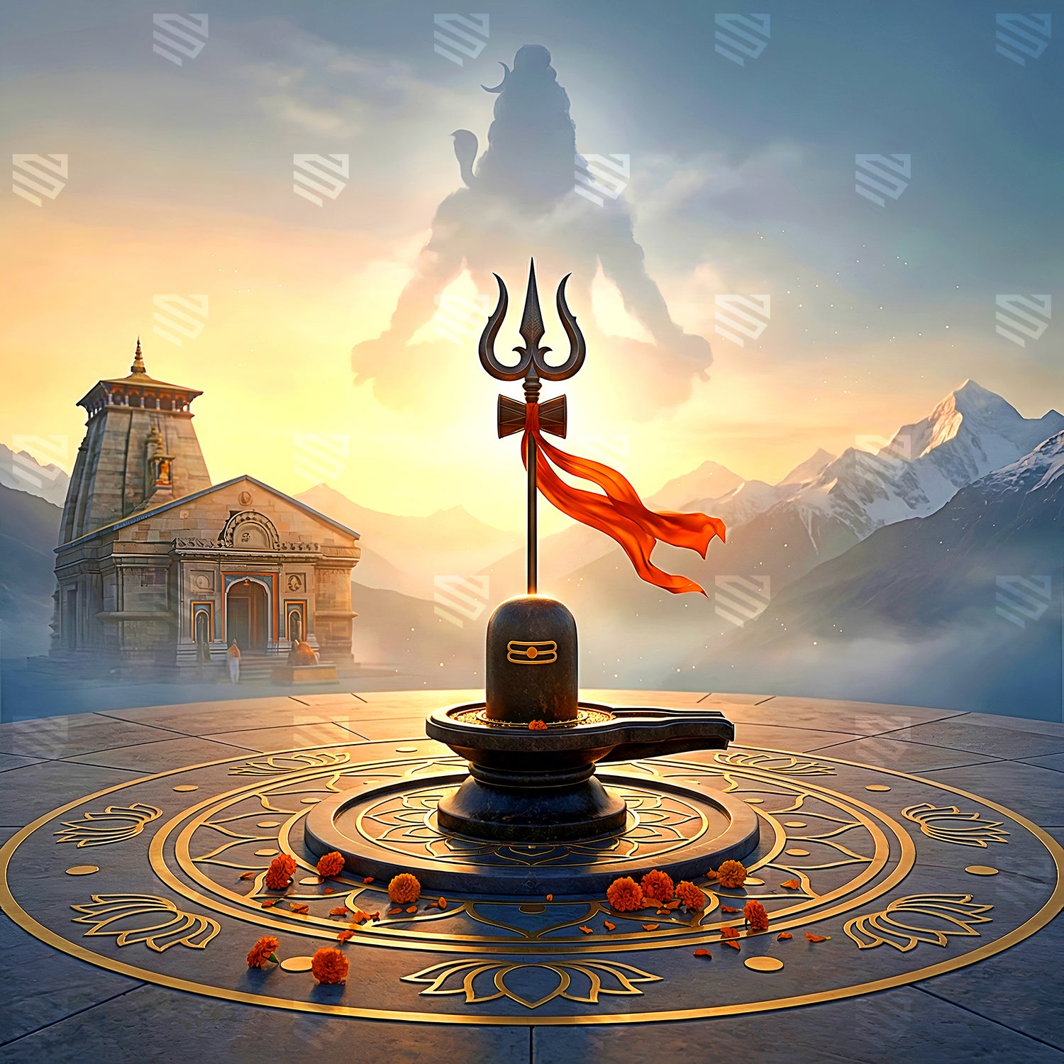 Kedarnath Peaks Shivla Lingam