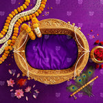 Krishna Cradle Elegance Newborn Baby Photography Backdrop