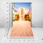 Courtyard Lantern Background