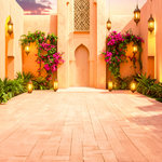 Lantern Courtyard Backdrop