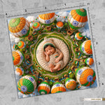 Liberty Balloon Meadow 15 August Newborn Baby Backdrop