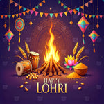 Lohri Festival of Fire and Harvest Backdrop