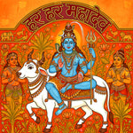 Lord Shiva with Nandi Backdrop