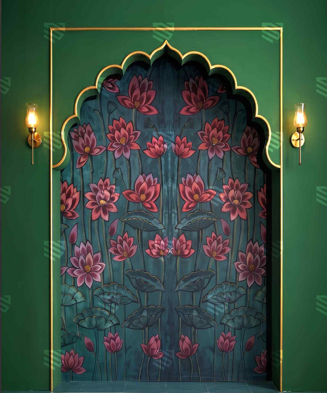 Lotus Bloom Pavilion Photography Backdrop for Studio Shoots