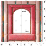 Pink arch-inspired background for studio portraits