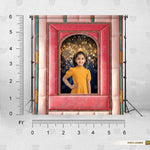 Pink open frame photography background for creative shoots