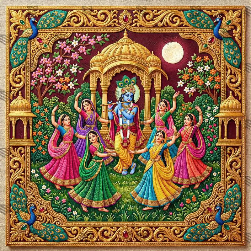 Maharas Chandrajyot Radha Krishna Janmashtami Decoration Backdrop