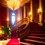 Majestic Stairway Backdrop