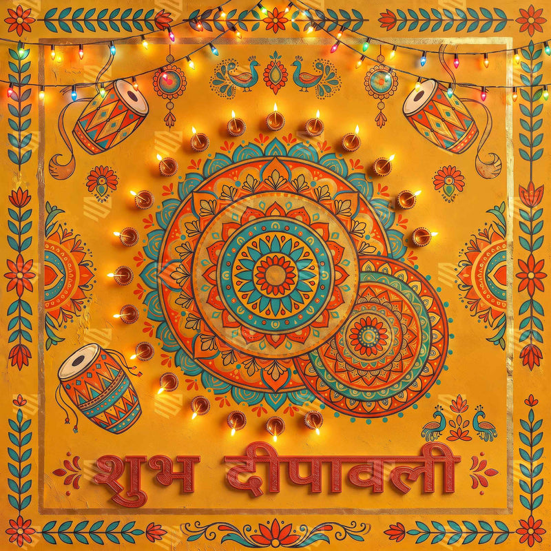 Mangalmay Deepotsav Shringar Deepavali Backdrop